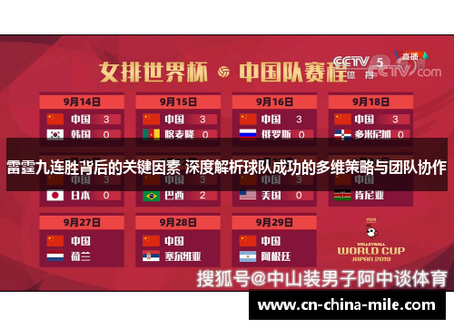 雷霆九连胜背后的关键因素 深度解析球队成功的多维策略与团队协作